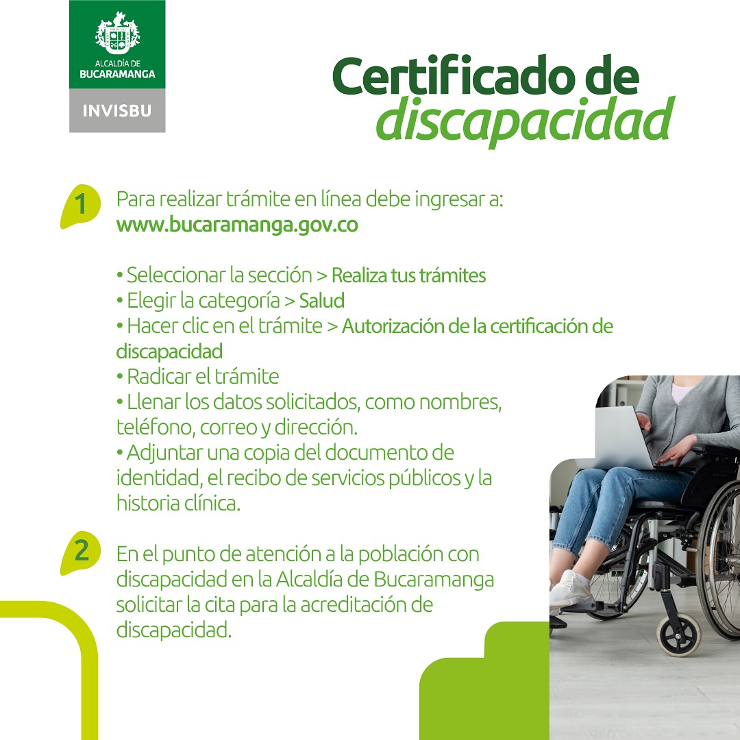 Como obtener certificado personas con discapacidad